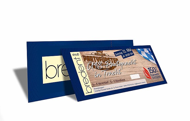 Bild von Vorder- und Rückseite der Eintrittskarten 