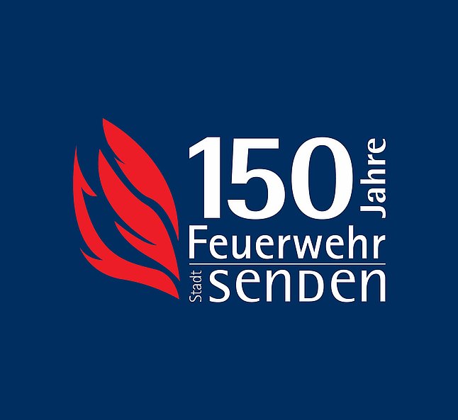 Keyvisual der 150 Jahrfeier auf blauem Grund